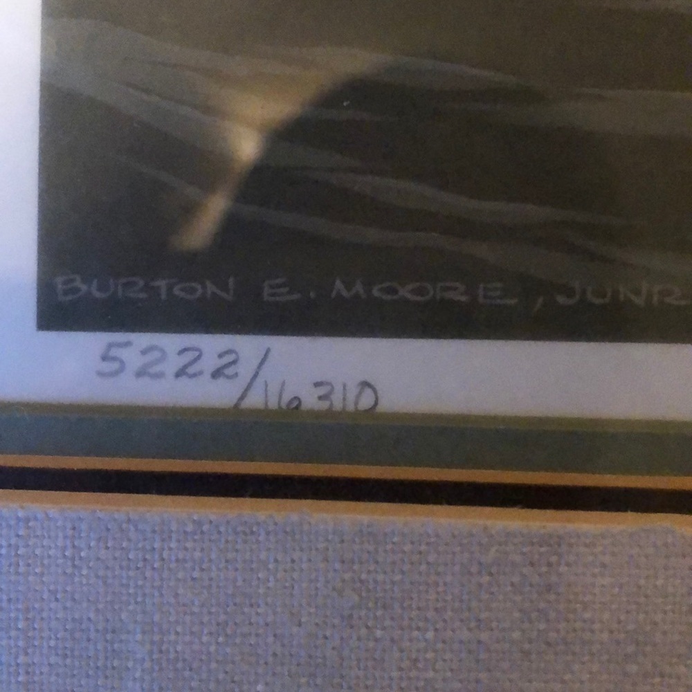 Vintage 1986 Burton E Moore Jr Framed Print - Picture 4 of 6